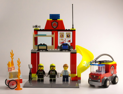 Lego city fire - station, and