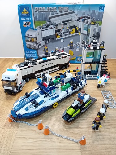 Police station and boat bloc